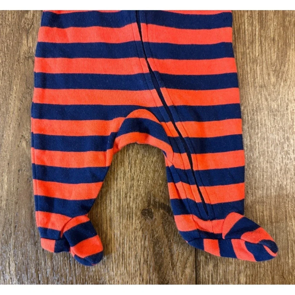 Carters Child Of Mine‎ Preemie Baby Boy Sleeper Outfit Romper Lion Stripe Reborn